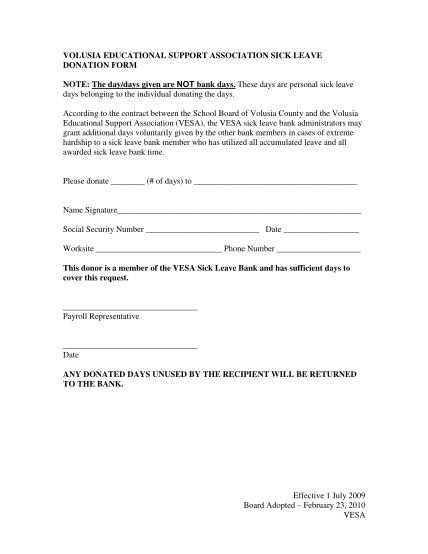 19 Sick Leave Donation Form Page 2 Free To Edit Download Print 