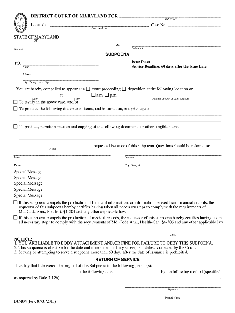 2015 2021 Form MD DC 004 Fill Online Printable Fillable Blank 