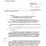 Affidavit To Reopen Estate Nys Surrogate S Court Printable Pdf Download