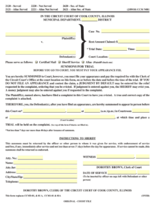 Alias Summons Cook County Fill Out And Sign Printable PDF Template