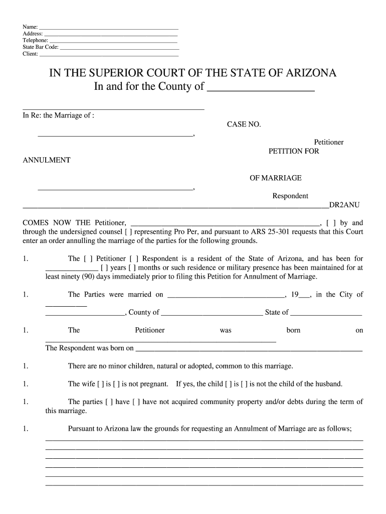 Arizona Superior Court In Pima County Finding An Attorney Fill Out