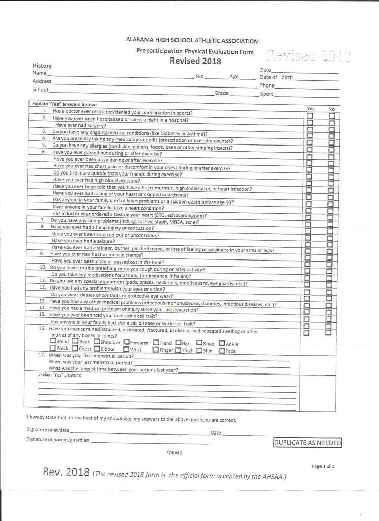 Athletic Forms