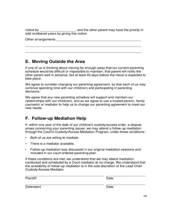 Child Custody Or Access Mediation Program Montgomery County Circuit