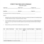 Community Service Forms For Students