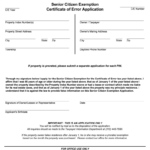 Cook County Senior Exemption Form Fill Out And Sign Printable PDF