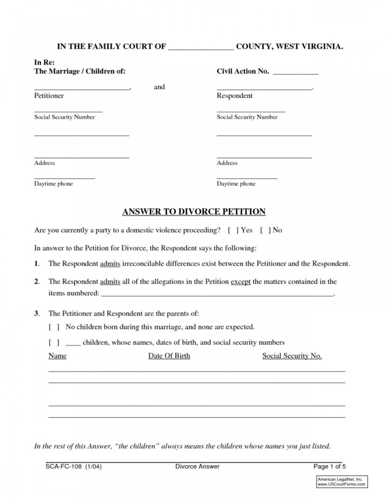 Divorce Forms Adams County Colorado Universal Network