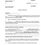 Fill Edit And Print Affidavit Of Defendant Spouse In Support Of Motion