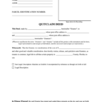 Fill Edit And Print Florida Quitclaim Deed One Individual To Two