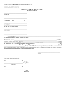 Fillable Certification Of Personal Service Form Magistrate Court Of