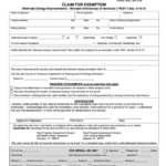 Fillable Claim For Exemption Form Printable Pdf Download