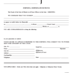 Fillable Form Cccr 0066 A Subpoena Subpoena Duces Tecum Printable