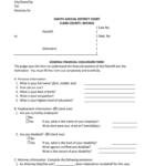 Fillable Online Clarkcountycourts Financial Disclosure Form Clark