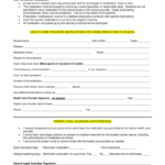 Fillable Online Hcps Medication Policy And Permission Form Harford