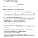 Fillable Petition For Adoption Form Printable Pdf Download