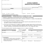 Form AOC J 910M Download Fillable PDF Or Fill Online Juvenile Summons