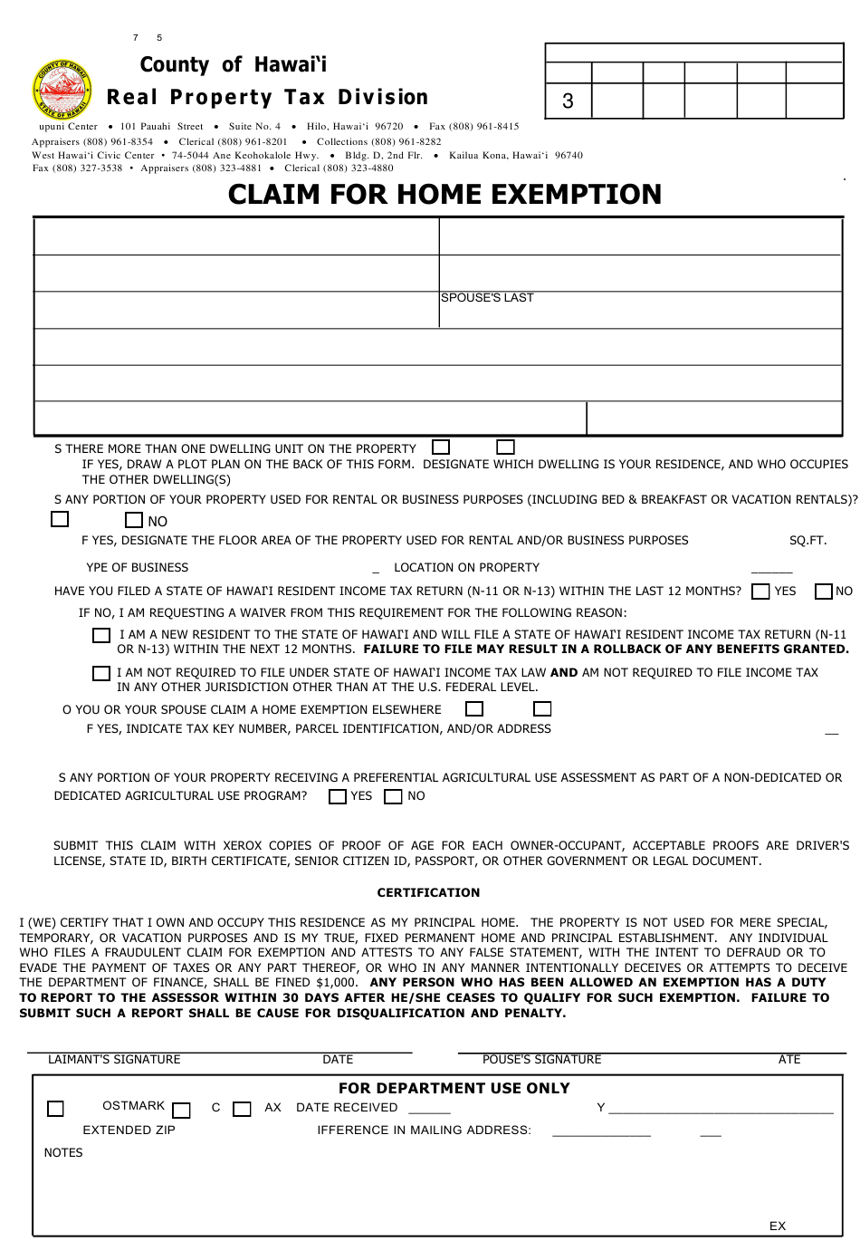 Hawaii Tax Form G45 Printable Pdf Download - CountyForms.com