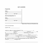 Free Michigan Quit Claim Deed Form Word PDF EForms