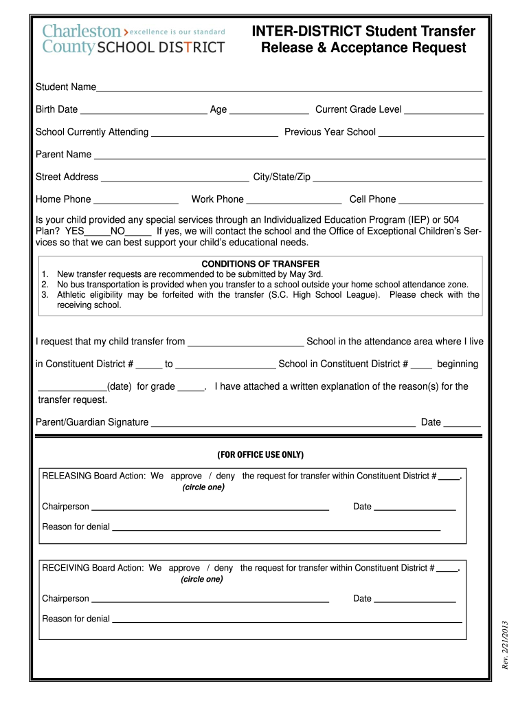 Inter Acceptance Request Form Fill Online Printable Fillable Blank 