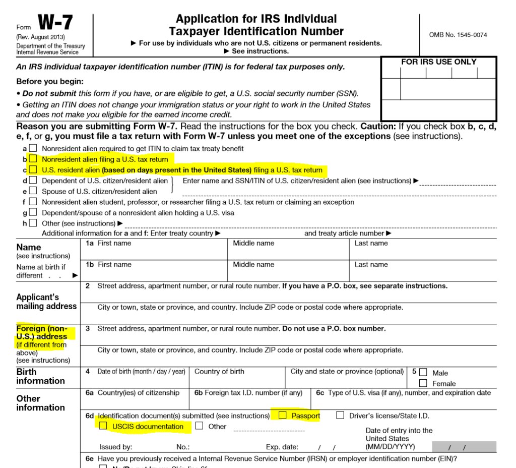 Is It s Almost Impossible For Me To Get A U S Taxpayer Identification 