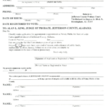 Jefferson County Alabama Application Form For Appointment As Notary