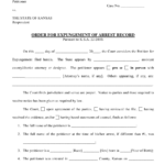 Kansas Order For Expungement Of Arrest Record Download Fillable PDF