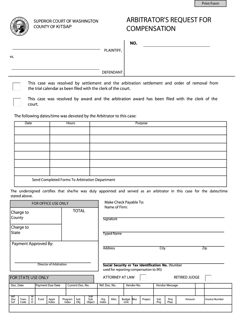 Kitsap County Superior Court Forms Fill Out And Sign Printable PDF