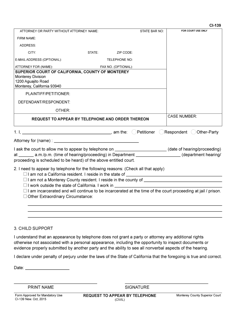 Monterey Courts Fill Out And Sign Printable PDF Template SignNow