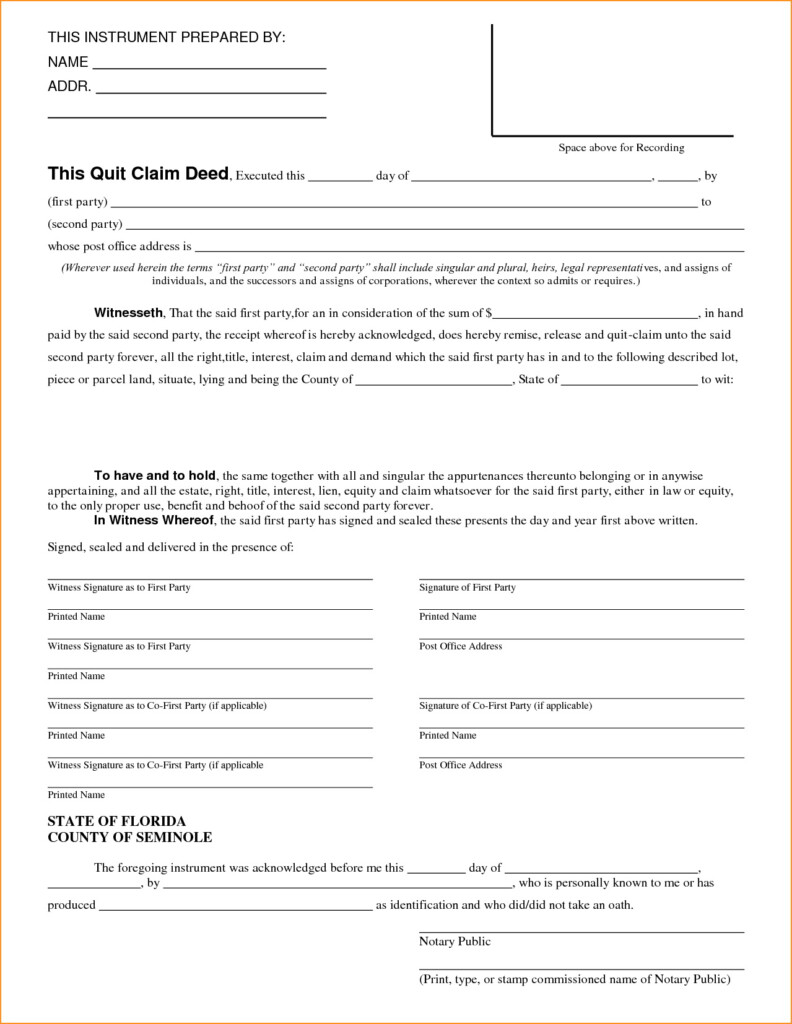 Quit Claim Deed Form Illinois Cook County Forms NzI4NQ Resume Examples
