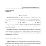 Quitclaim Deed Georgia Fill And Sign Printable Template Online US