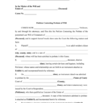 Sample Petition To Contest A Will Fill Online Printable Fillable