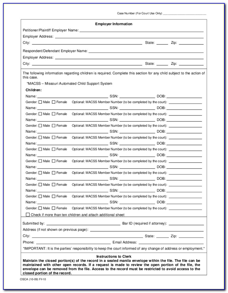 St Louis County Court Divorce Forms Form Resume Examples aEDvGWg51Y