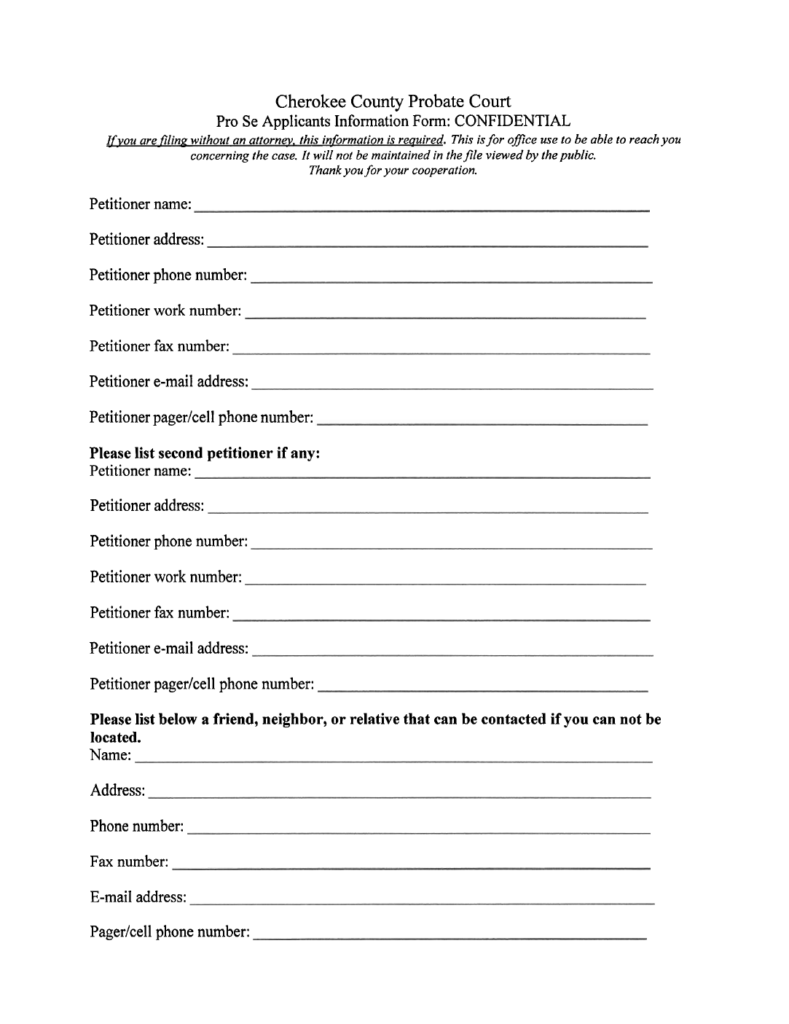 Temporary Legal Guardianship Form Georgia Free Download