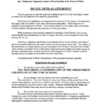 Temporary Legal Guardianship Form Georgia Free Download