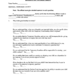 Temporary Legal Guardianship Form Georgia Free Download