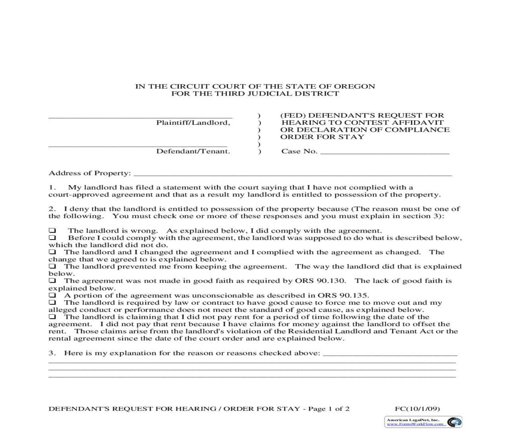 This Is A Oregon Form That Can Be Used For Landlord Tenant Within Local 