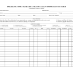 Track And Field Event Registration Form