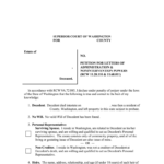 Washington Probate Fill Out And Sign Printable PDF Template SignNow