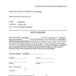 Washington Quit Claim Deed Fill Online Printable Fillable Blank