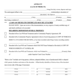 Washington State Lack Of Probate Form Fill Out And Sign Printable PDF