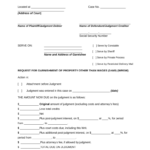 Writ Of Garnishment Proprty Circuit Court Harford County Doc Template