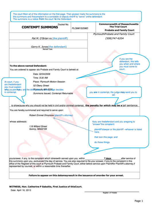 1 Middlesex Probate Court Forms And Templates Free To Download In PDF