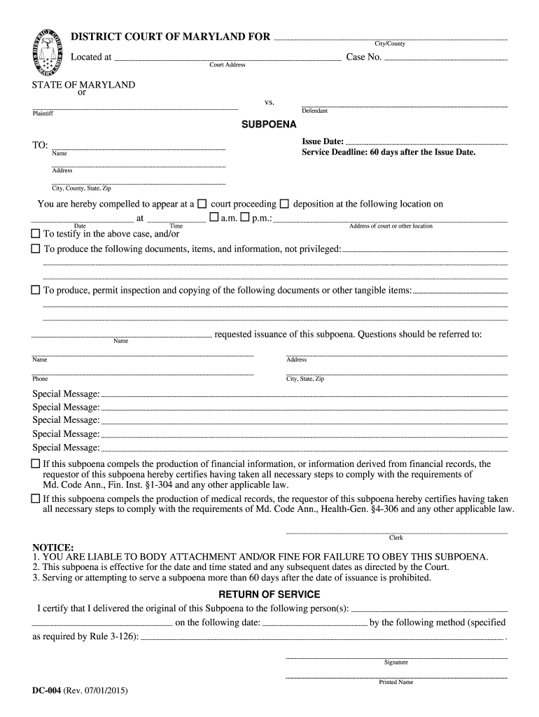 2015 2021 Form MD DC 004 Fill Online Printable Fillable Blank