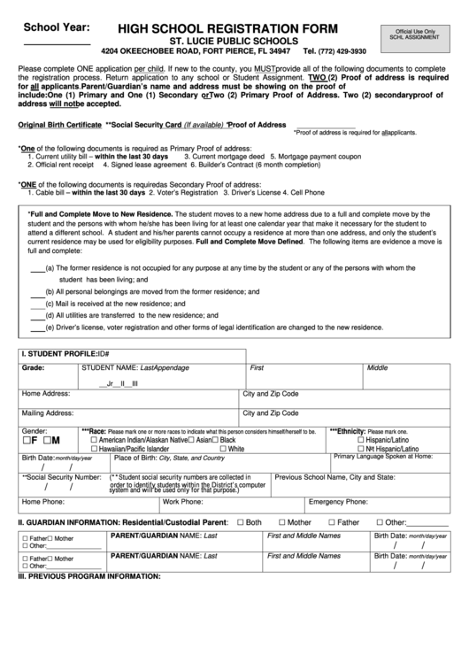 54 School Registration Form Templates Free To Download In PDF