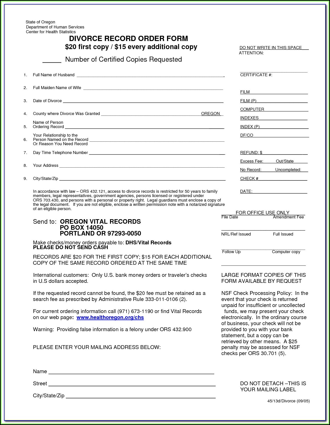 Clark County Ohio Dissolution Of Marriage Forms Form Resume 