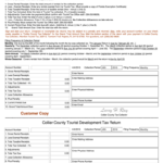 Collier County Tourist Development Tax Return Fill Online Printable