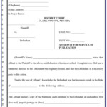 Family Law Court Affidavit Example