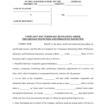 Fill Edit And Print Complaint For Temporary Restraining Order
