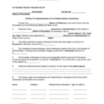 Fill Edit And Print Petition For Representation Of A Probate Estate s