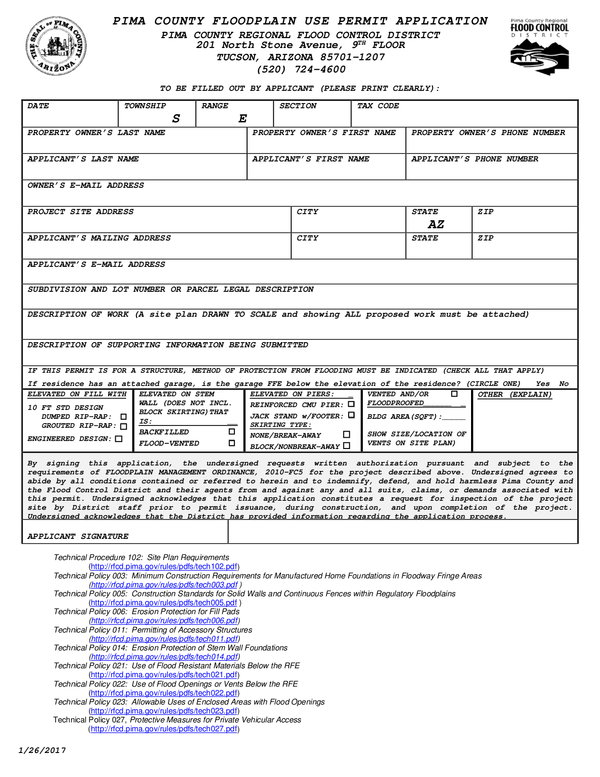 Fill Free Fillable Forms Pima County Government