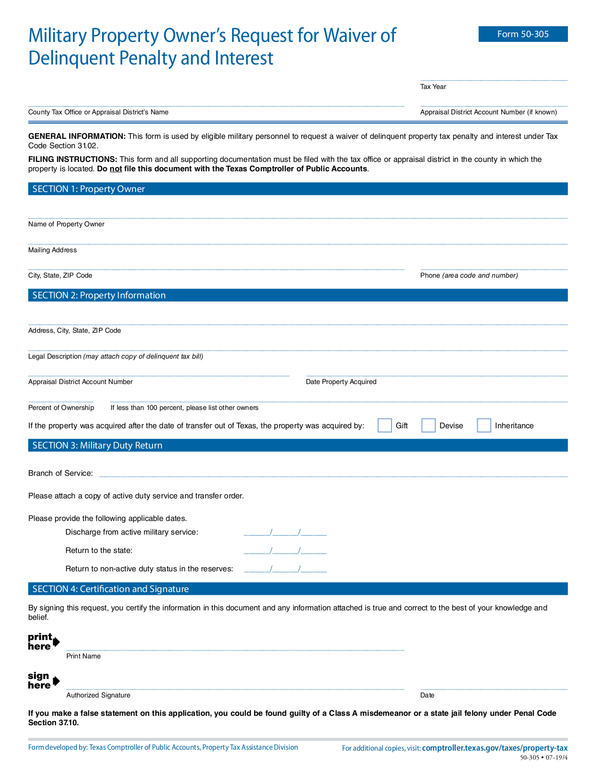 Fill Free Fillable Harris County Appraisal District PDF Forms